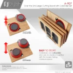 STYLISH A-907 Large Cutting Board 18-inch Kitchen Accessories - Image 6