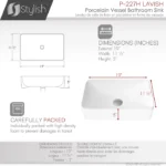 STYLISH P-227H LAVISH 19-inch Vessel Sink - Image 3