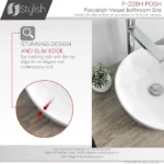 STYLISH P-228H POSH 16-inch Round Vessel Sink - Image 5
