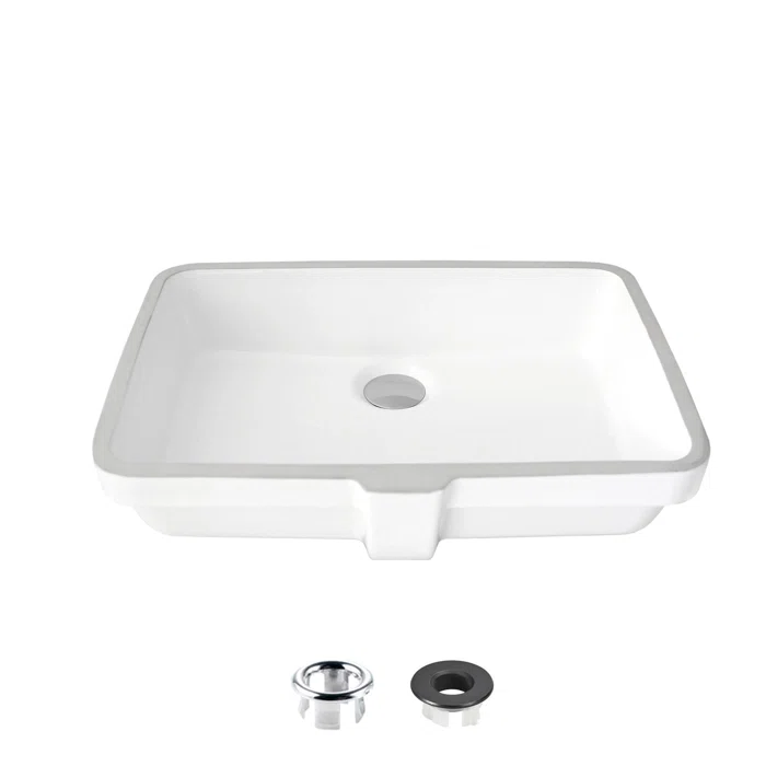 STYLISH+Ritzy+20-3_8_L+White+Rectangular+Undermount+Bathroom+Sink (4) STYLISH P-209H RITZY 20-inch Undermount Bathroom Sink - Image 4