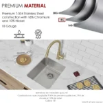 STYLISH S-405T MORELLA 15-inch Dual Mount Kitchen Sink - Image 3