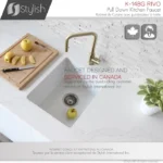 STYLISH K-148G Single Handle Pull Down Kitchen Faucet - Image 5