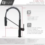 STYLISH K-149N TIVOLI Single Handle Kitchen Faucet - Image 3