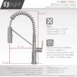 STYLISH K-149S Tivoli Single Handle Pull Down Kitchen Faucet - Image 3