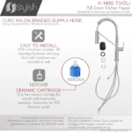 STYLISH K-149S Tivoli Single Handle Pull Down Kitchen Faucet - Image 7