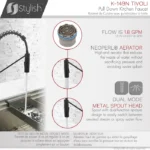 STYLISH K-149N TIVOLI Single Handle Kitchen Faucet - Image 8