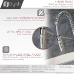 STYLISH K-149S Tivoli Single Handle Pull Down Kitchen Faucet - Image 9