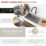 STYLISH S-831WL WATERTON 30-inch Workstation Kitchen Sink - Image 2