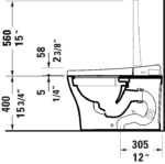 Duravit 622000011001300 SensoWash U Integrated Shower Toilet - Image 6