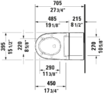 Duravit 622000011001300 SensoWash U Integrated Shower Toilet - Image 7