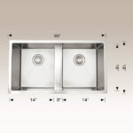 BOSCO 203328M3 Plus / Deluxe Series Plus 33″ Kitchen Sink