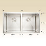 BOSCO 203335 Titanium Series 32″ Kitchen Sink