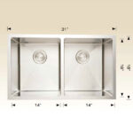 BOSCO 203350 Titanium Series 31″ Kitchen Sink