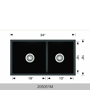 BOSCO 205051M Granite Series 34″ Kitchen Sink