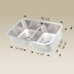 BOSCO 207001M Standard Series 32″ Kitchen Sink