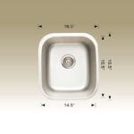 BOSCO 207007 Super Series 16″ Kitchen Sink