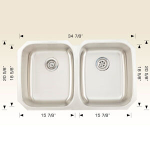 BOSCO 207024 Builder Series 34″ Kitchen Sink
