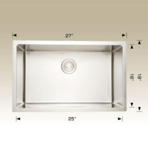 BOSCO 208004 Plus / Standard Series Plus 27″ Kitchen Sink