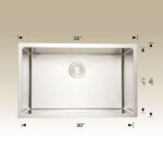 BOSCO 208034 Plus / Standard Series Plus 32″ Kitchen Sink