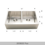 BOSCO 203622 Plus / Deluxe Plus Series 32″ Kitchen Sink