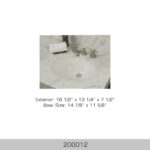 BOSCO 200012 Ceramic Vanity Series 16″ Bathroom Sink