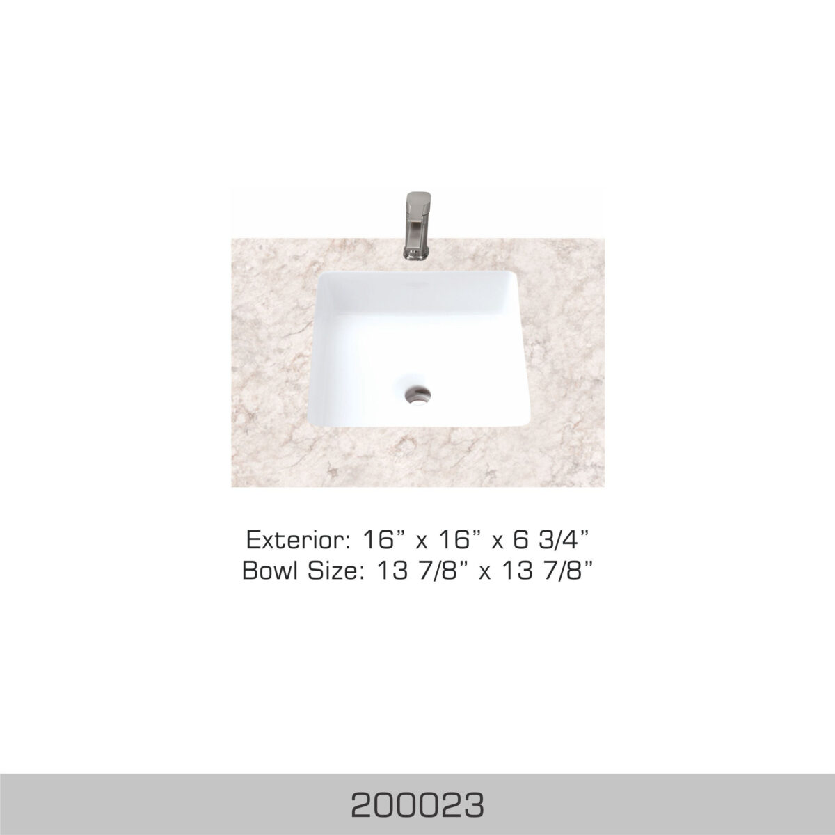 BOSCO 200023 Vessel Series 16″ Bathroom Sink