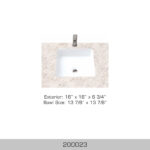 BOSCO 200023 Vessel Series 16″ Bathroom Sink