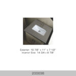 BOSCO 200036 Ceramic Vanity Series 16″ Bathroom Sink