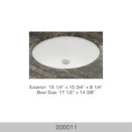 BOSCO 200011 Ceramic Vanity Series 19″ Bathroom Sink