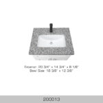 BOSCO 200013 Ceramic Vanity Series 20″ Bathroom Sink