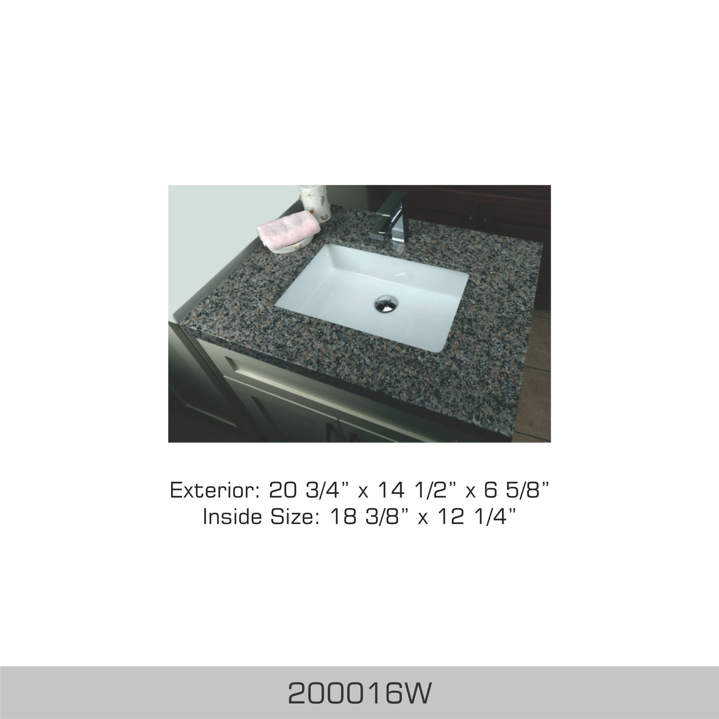 BoscoCanada_BathroomSinkSeries_20_200016W BOSCO 200016W Vessel Series 20″ Bathroom Sink