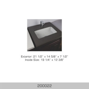 BOSCO 200022 Vessel Series 21″ Bathroom Sink