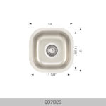 BOSCO 207023 Builder Series 13″ Kitchen Sink