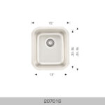 BOSCO 207016 Builder Series 15″ Kitchen Sink