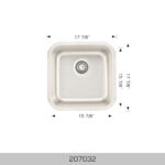 BOSCO 207032 Builder Series 17″ Kitchen Sink