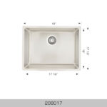 BOSCO 208017 Builder Series 19″ Kitchen Sink