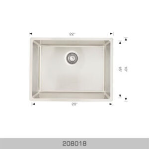 BOSCO 208018 Builder Series 22″ Kitchen Sink