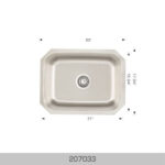 BOSCO 207033 Builder Series 23″ Kitchen Sink