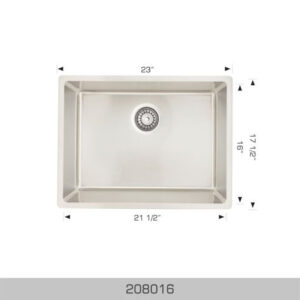 BOSCO 208016 Builder Series 23″ Kitchen Sink