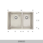 BOSCO 208020 Builder Series 26″ Kitchen Sink