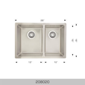BOSCO 208020 Builder Series 26″ Kitchen Sink