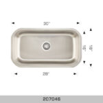 BOSCO 207046 Builder Series 30″ Kitchen Sink