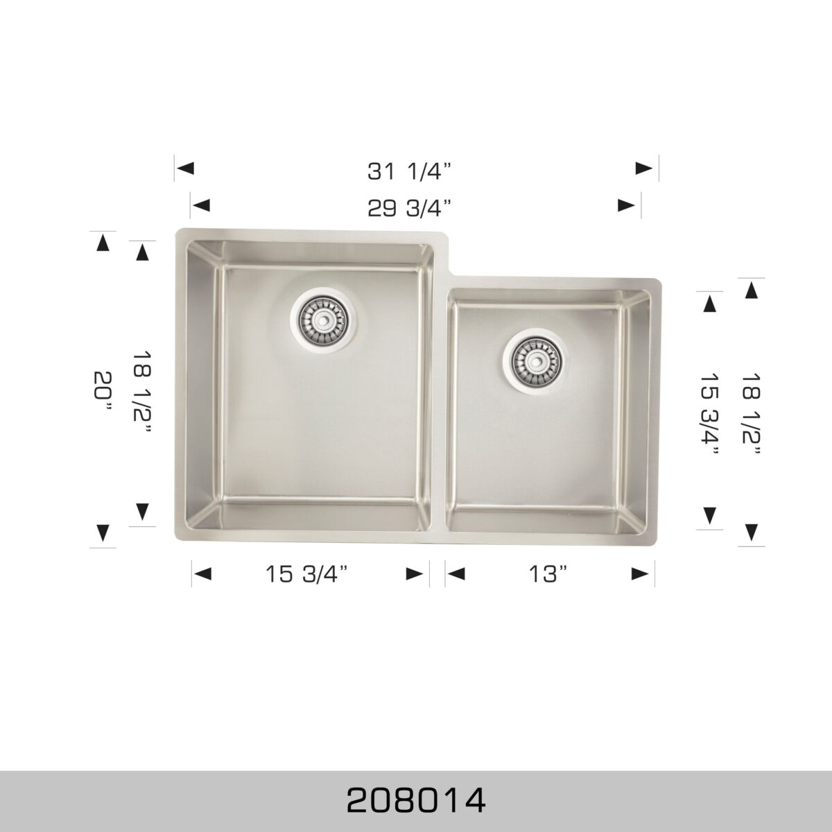 BOSCO 208014 Builder Series 31″ Kitchen Sink