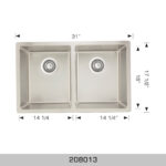BOSCO 208013 Builder Series 31″ Kitchen Sink