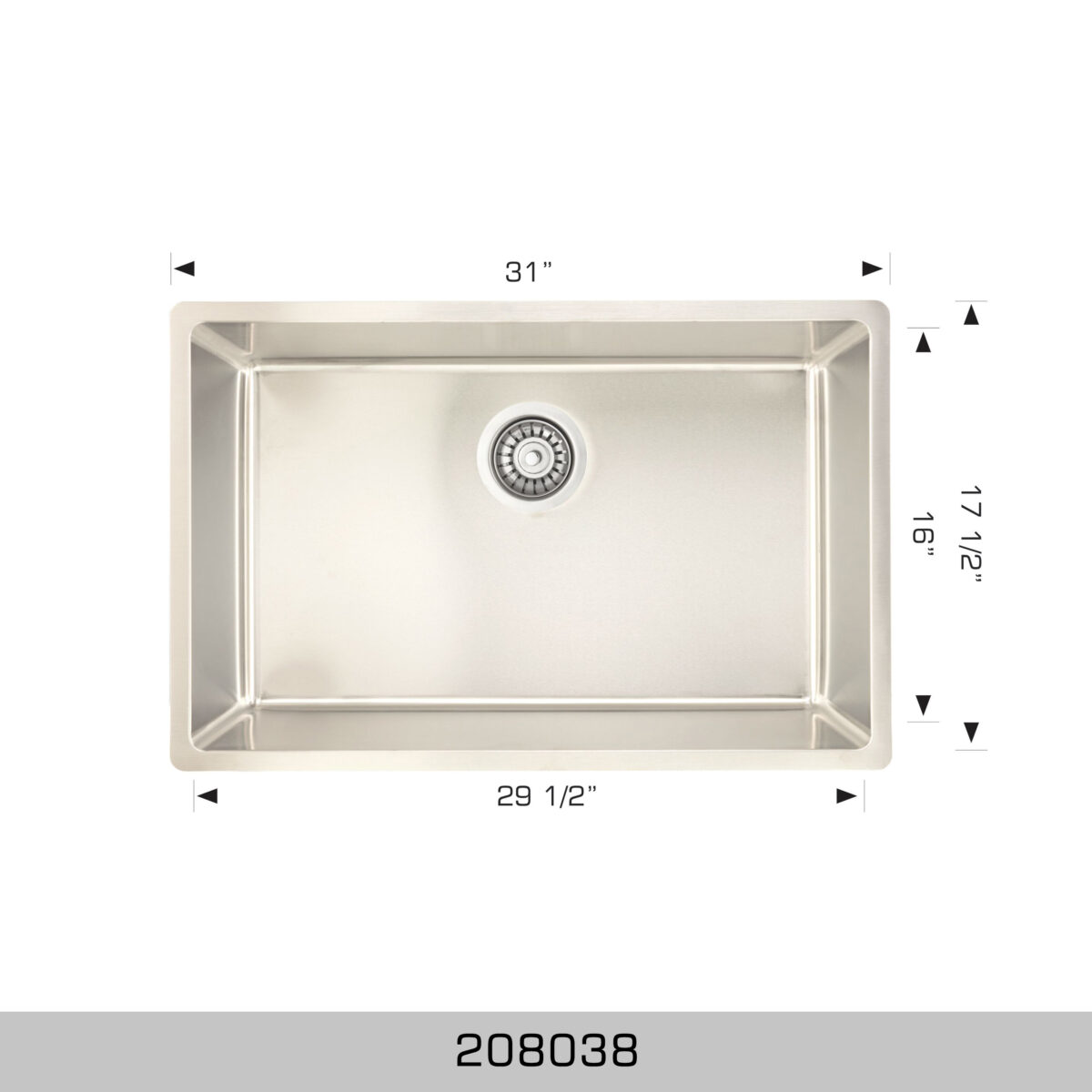 BOSCO 208038 Builder Series 31″ Kitchen Sink