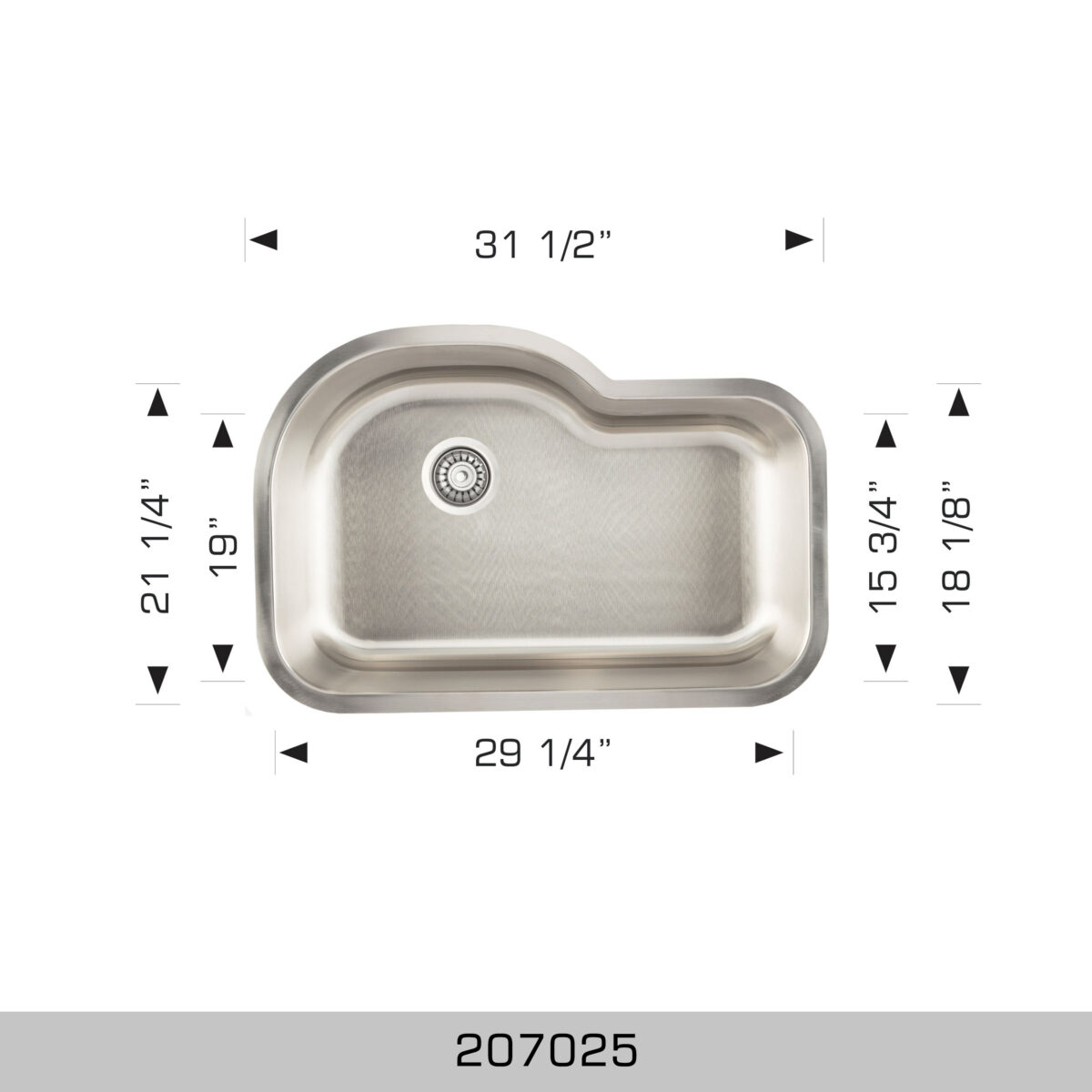 BOSCO 207025 Builder Series 31″ Kitchen Sink