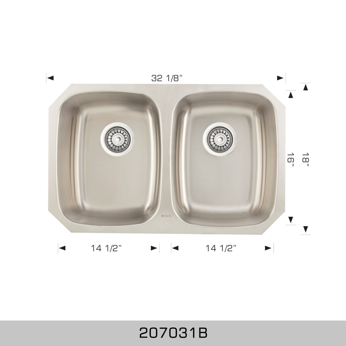 BOSCO 207031B Builder Series 32″ Kitchen Sink