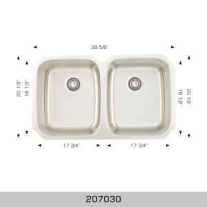 BOSCO 207030 Builder Series 38″ Kitchen Sink