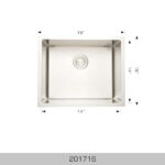 BOSCO 201716 Deluxe Series 16″ Kitchen Sink