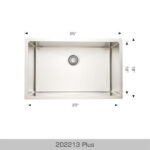 BOSCO 202213 Plus Laundry Sinks 25″ Kitchen Sink